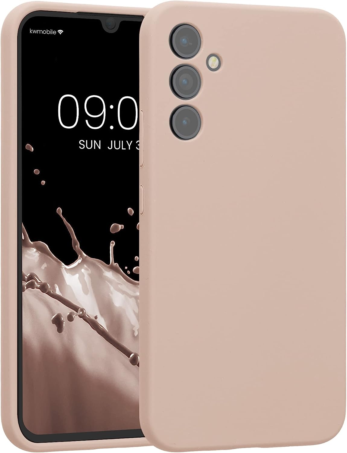 KW Samsung Galaxy A34 5G Θήκη Σιλικόνης Rubber TPU - Antique Pink Matte - 60807.52