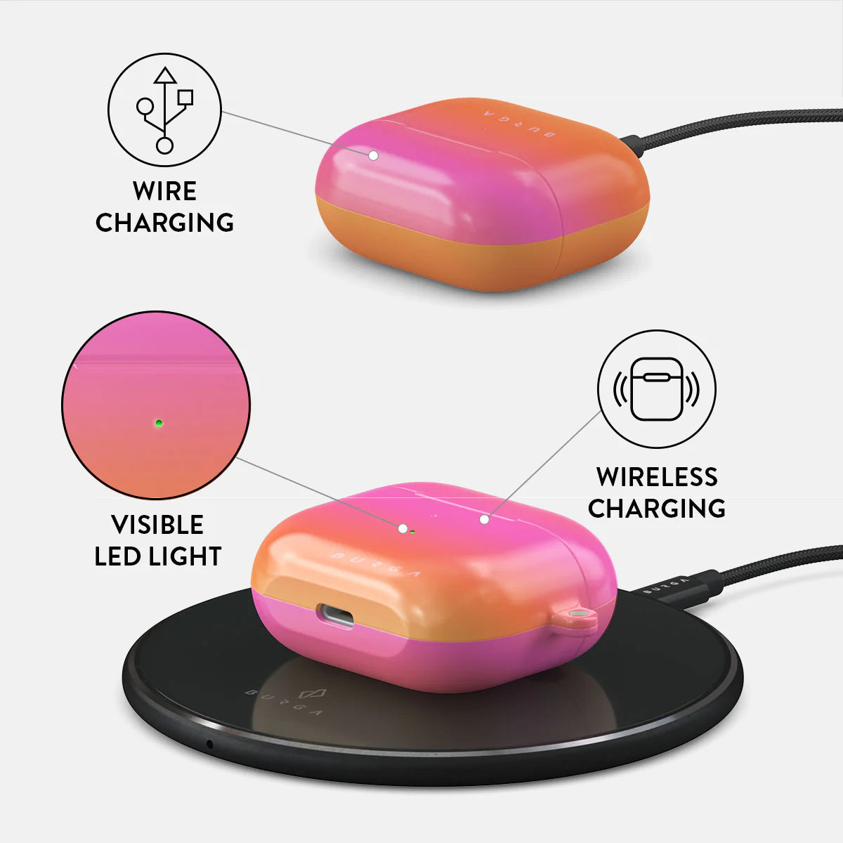 Burga AirPods 3 Σκληρή Θήκη - Sunset Club