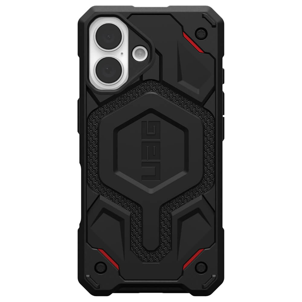 UAG iPhone 16 Monarch Pro Series Σκληρή Θήκη με MagSafe - Kevlar Black