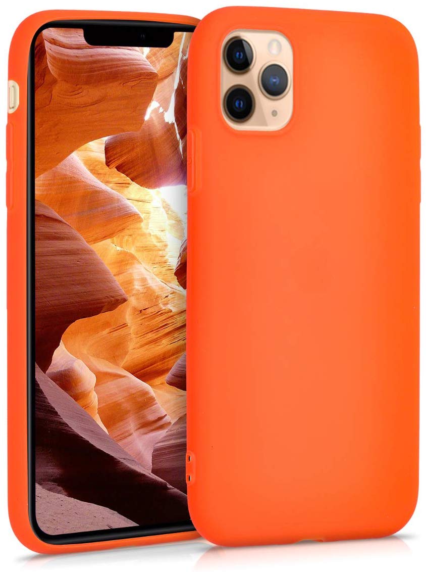 KW iPhone 11 Θήκη Σιλικόνης TPU - Neon Orange - 49783.69