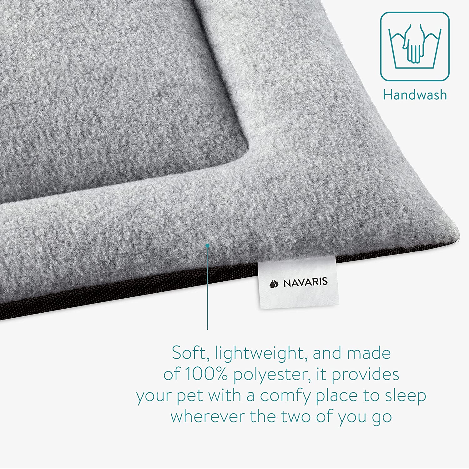 Navaris Μαξιλάρι / Κουβέρτα για Σκύλους 63 x 40 cm - Grey - 54008.22.2