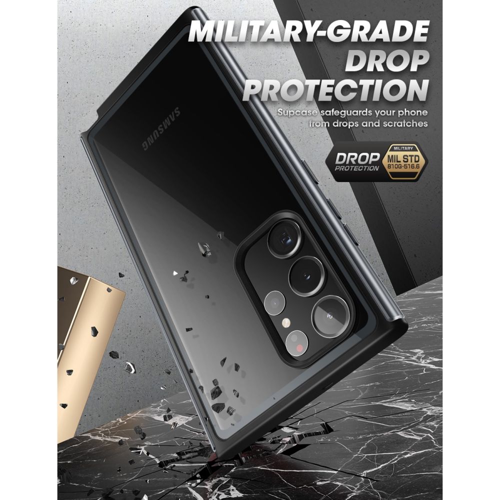 Supcase Samsung Galaxy S23 Ultra Edge XT Σκληρή Θήκη με Προστασία Οθόνης - Black