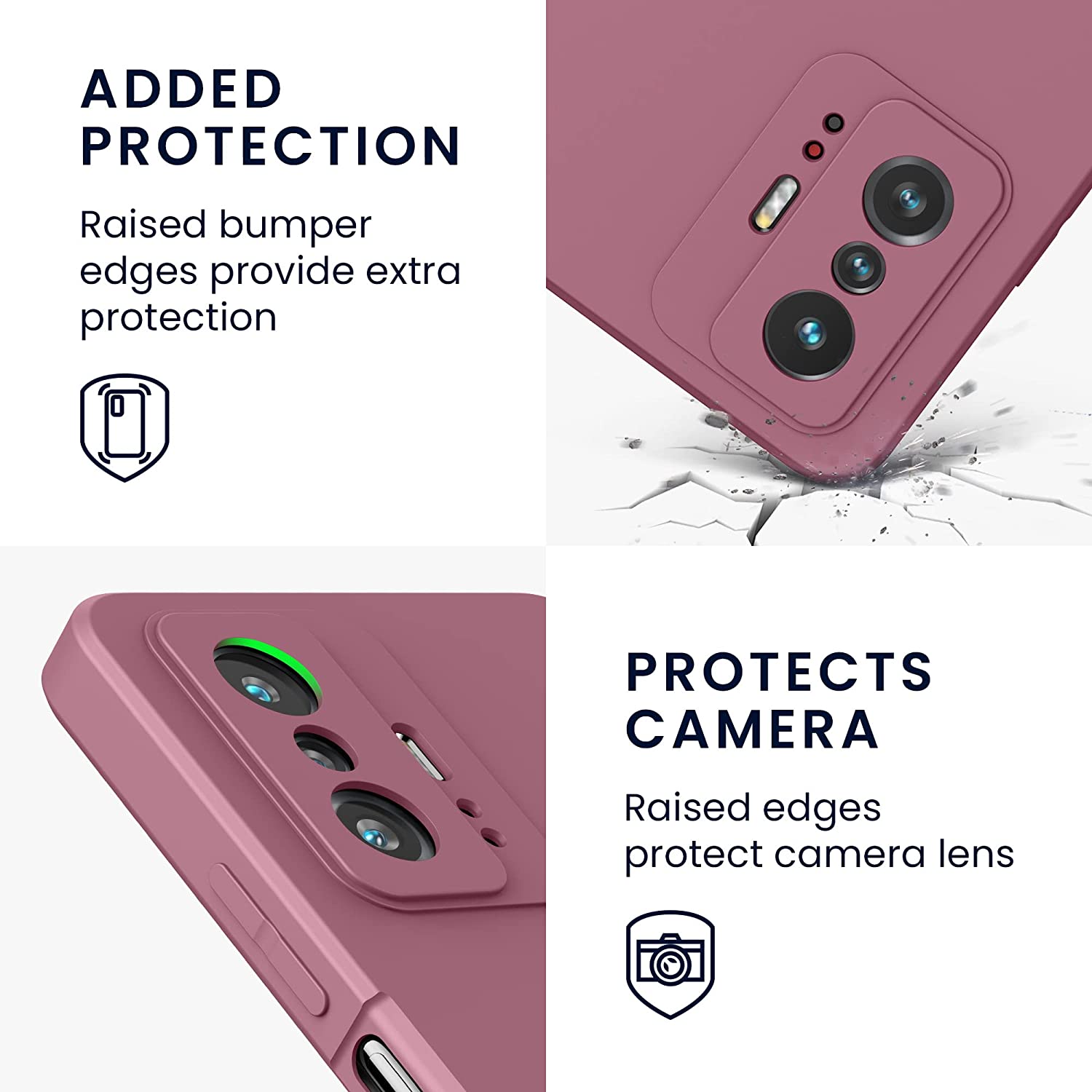 KW Xiaomi 11T / 11T Pro Θήκη Σιλικόνης Rubberized TPU - Deep Rusty Rose - 56573.167