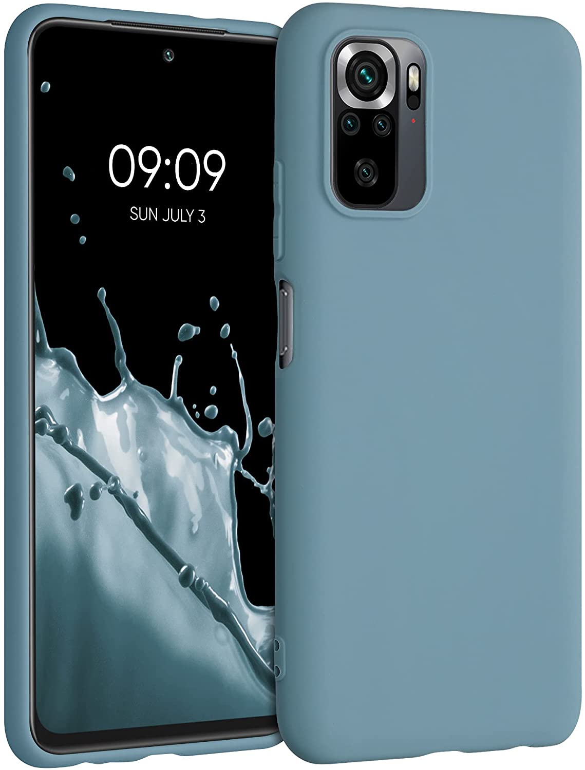 KW Xiaomi Redmi Note 10 / Note 10s / Poco M5s Θήκη Σιλικόνης TPU - Arctic Blue - 54541.207