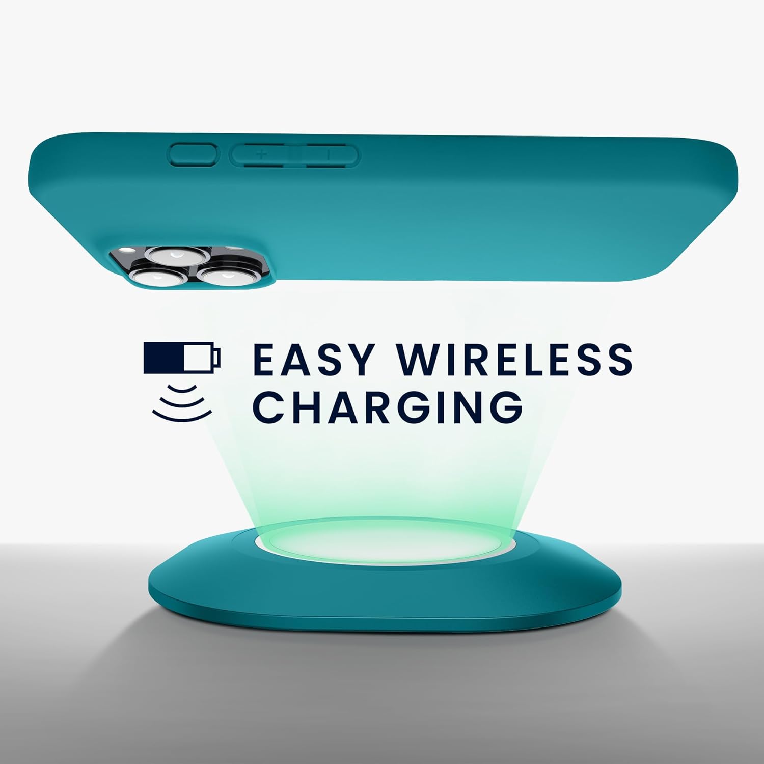 KW iPhone 16 Pro Max Λεπτή Θήκη Σιλικόνης TPU - Matte Petrol