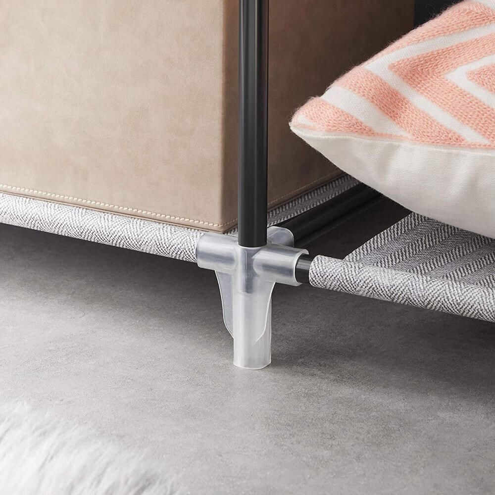 Songmics Υφασμάτινη Ντουλάπα με Ράγα Ρούχων και Ράφια - 88 x 45 x 168 cm - Grey - RYG084G22