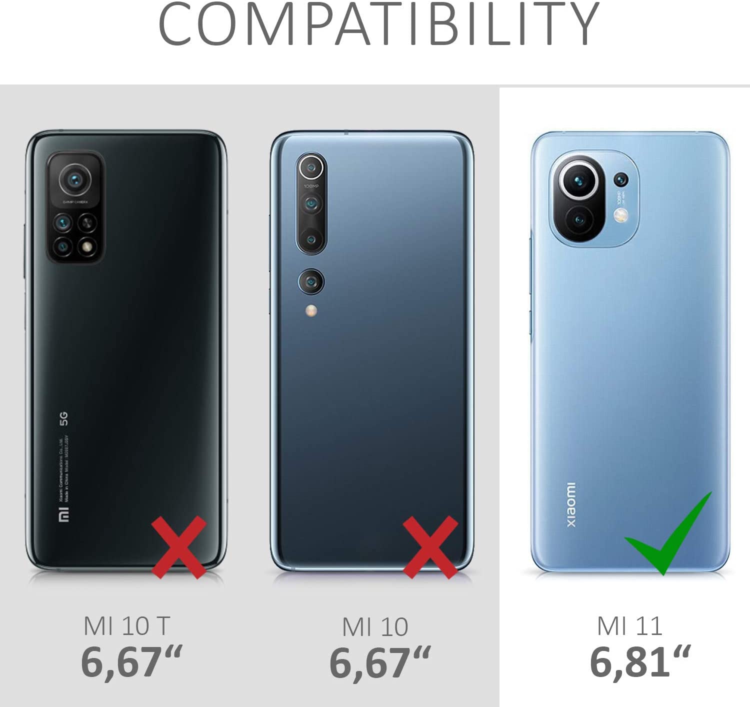 KW Xiaomi Mi 11 Θήκη Σιλικόνης TPU - Διάφανη - 54191.03