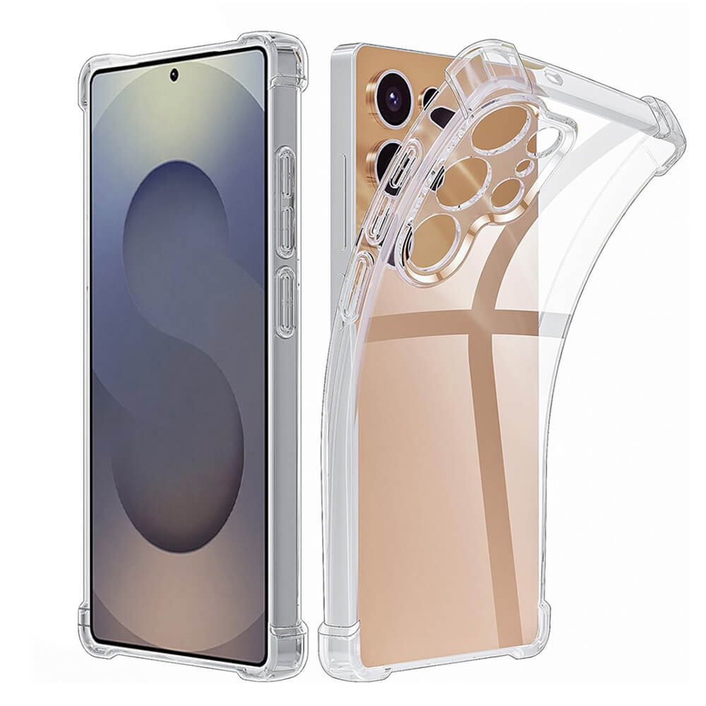 Techsuit Samsung Galaxy S25 Ultra - Shockproof - Θήκη Σιλικόνης με Ενισχυμένες Γωνίες - Clear