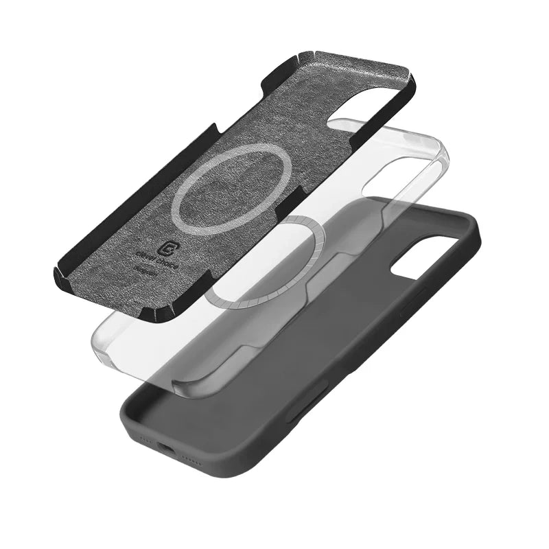 Crong iPhone 16 Pro Max Color Cover Magnetic - Θήκη Σιλικόνης με MagSafe - Titanium