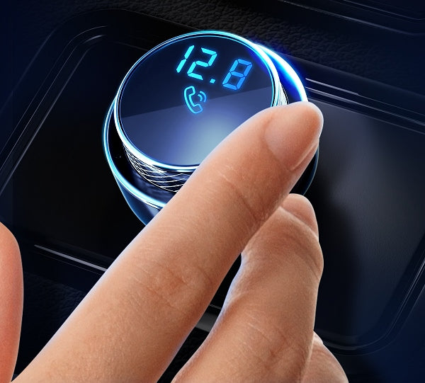 3MK HyperCar FM Transmitter με 2 Θύρες USB και 1 TF Card Reader για Αναπαραγωγή Μουσικής / Φόρτιση Κινητών στο Αυτοκίνητο - Bluetooth 5.0 - Black