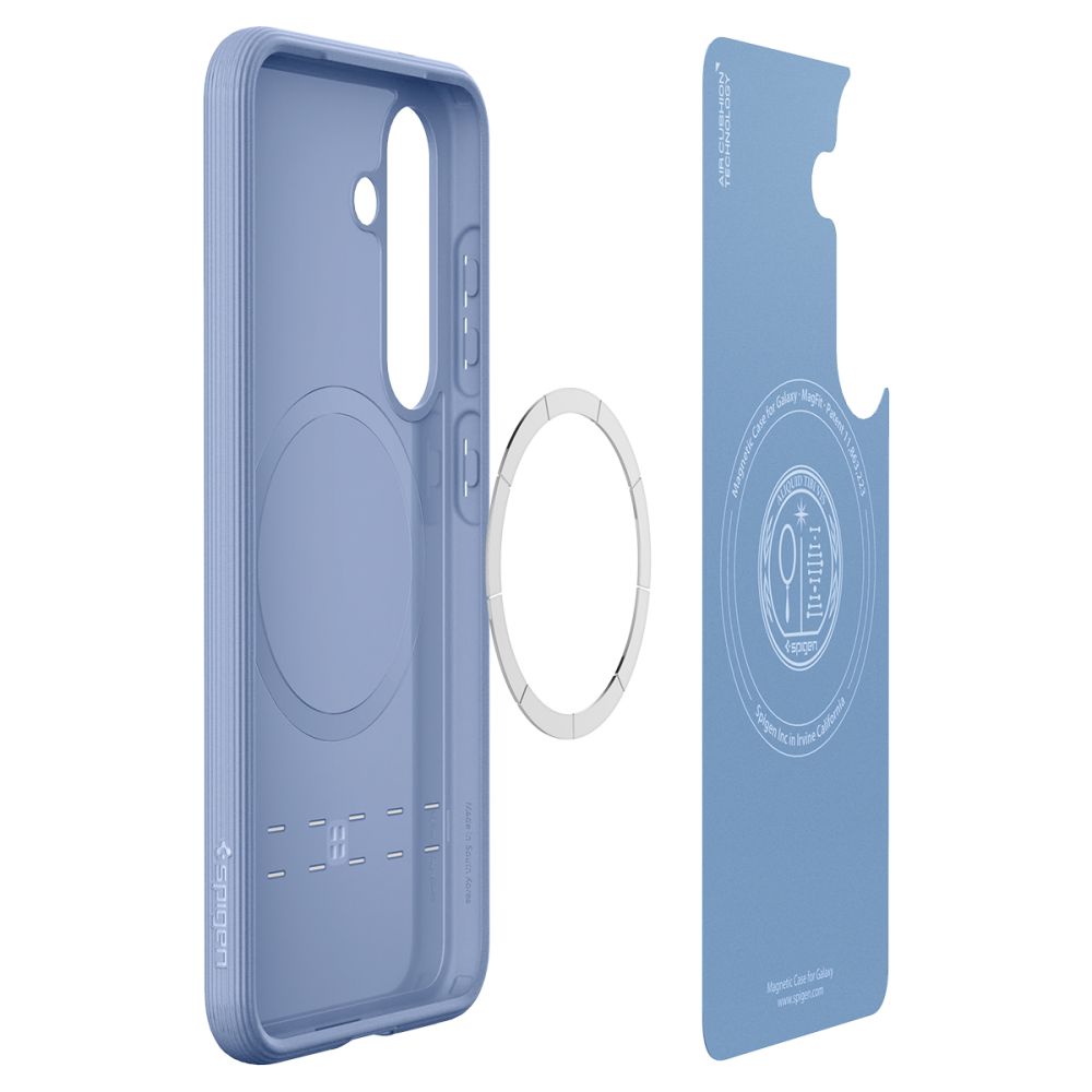 Spigen Samsung Galaxy S25 - Parallax Mag Θήκη Σιλικόνης με Σκληρό Πλαίσιο και MagSafe - Purple Ish