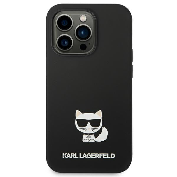 Karl Lagerfeld iPhone 14 Pro Max Silicone Choupette Body Θήκη Σιλικόνης - Black - KLHCP14XSLCTBK