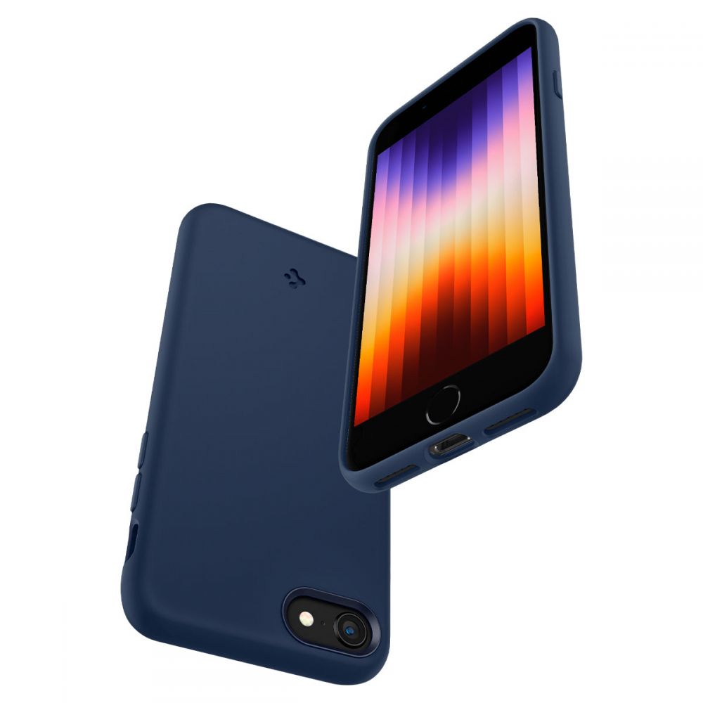 Spigen iPhone SE 2022 / SE 2020 / 7 / 8 Silicone Fit Θήκη Σιλικόνης - Navy Blue