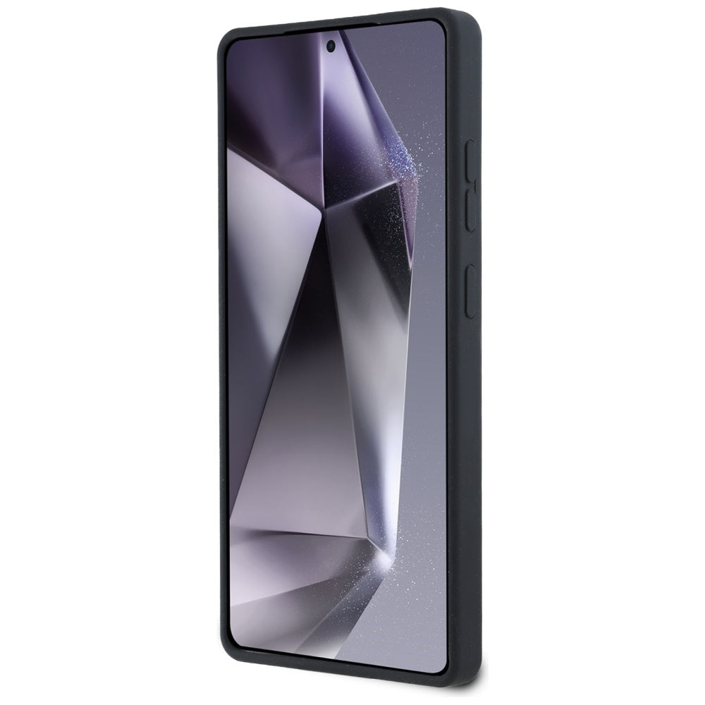 Karl Lagerfeld Samsung Galaxy S25 Ultra - Silicone Double Heads and Circle - Σκληρή Θήκη Σιλικόνης με MagSafe - Black - KLHMS25LSKCHTCK