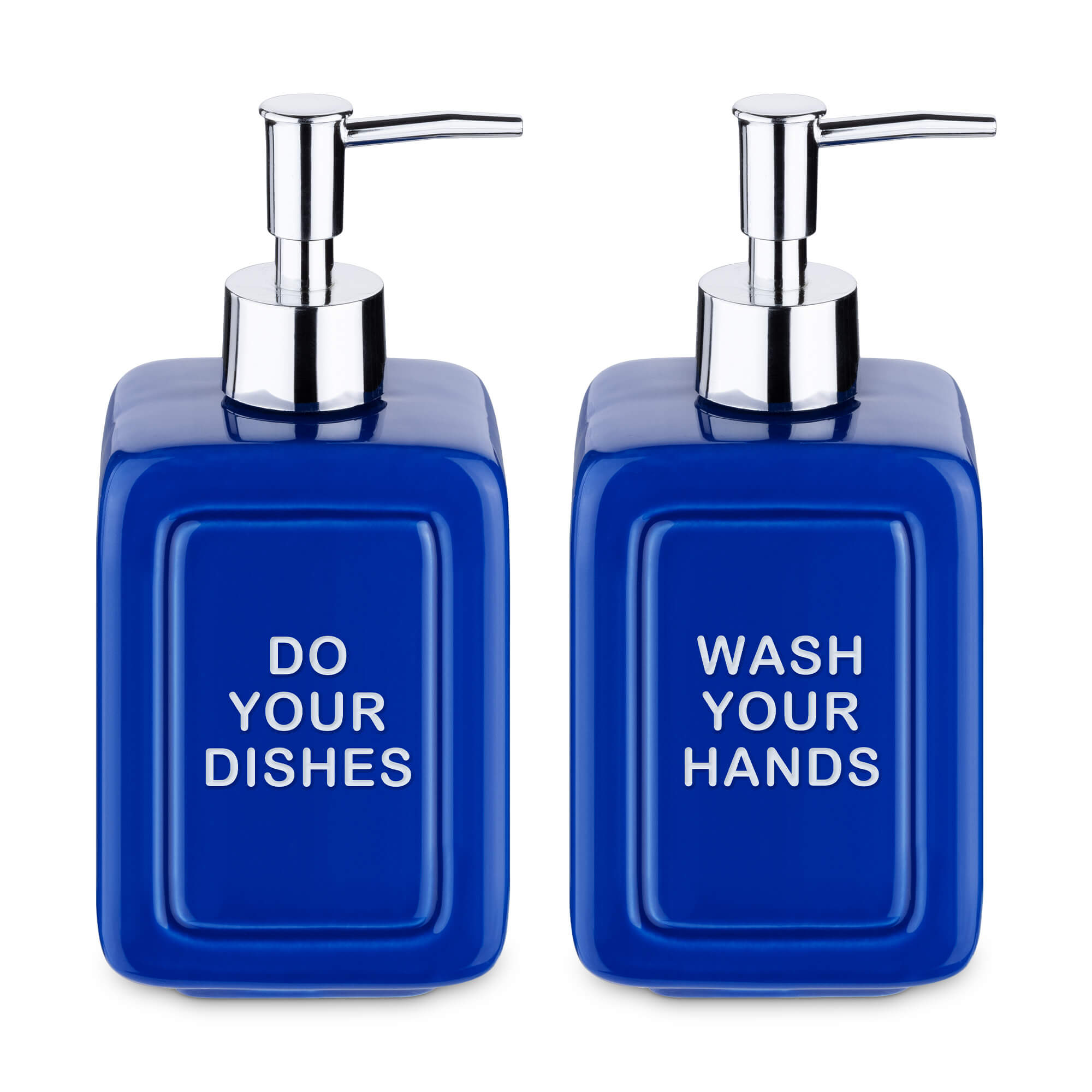 Navaris Σετ με 2 Κεραμικές Σαπουνοθήκες - Blue - 55214.01