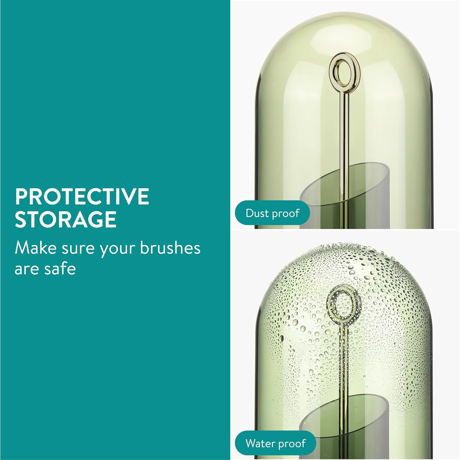 Navaris Περιστρεφόμενη Θήκη για Πινέλα Μακιγιάζ - Green - 61656.02