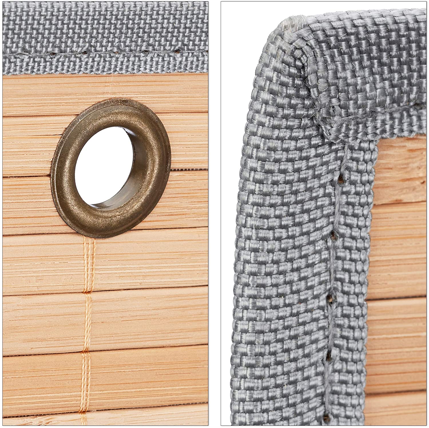 Relaxdays Διοργανωτής Τοίχου από Μπαμπού για το Γραφείο και τον Διάδρομο - Grey - Medium - 4052025960957