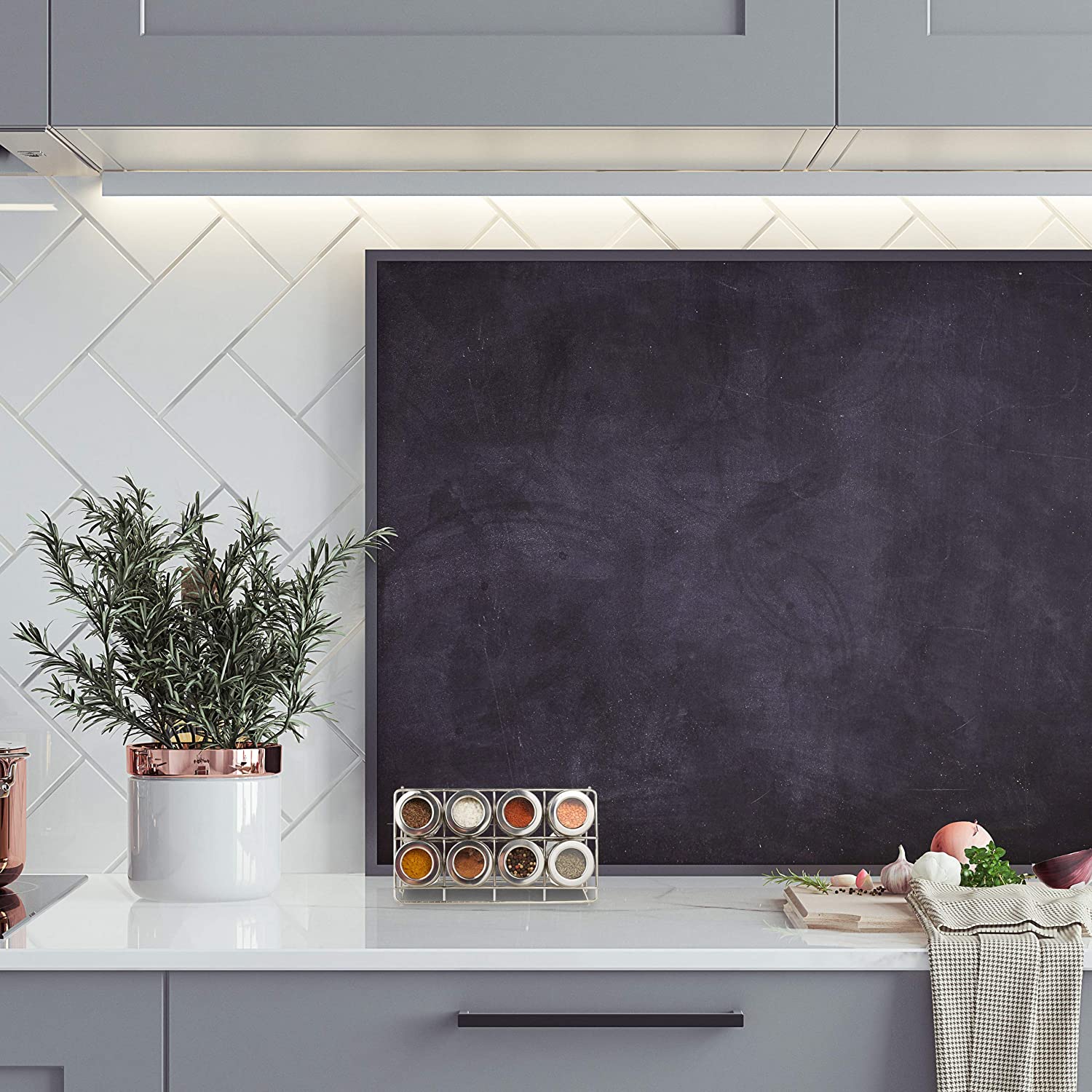 Relaxdays Βάση Μπαχαρικών από Ανοξείδωτο Ατσάλι με 8 Δοχεία - Silver - 4052025247263Κατασκευασμένο από ανοξείδωτο ατσάλι και ακρυλικό