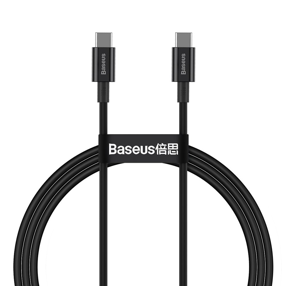 Baseus Superior Cable Type-C 5A PD 100W - Καλώδιο Γρήγορης Φόρτισης Type-C to Type-C 1M - Black - CATYS-B01