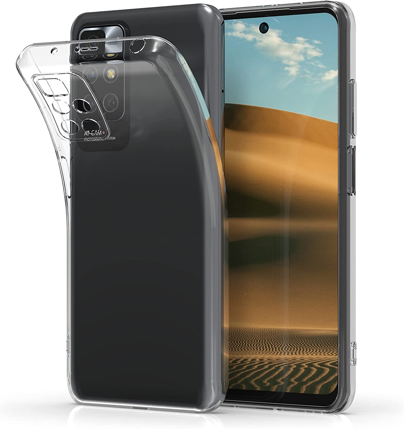 KW Xiaomi Redmi 10 Θήκη Σιλικόνης TPU - Διάφανη - 56152.03