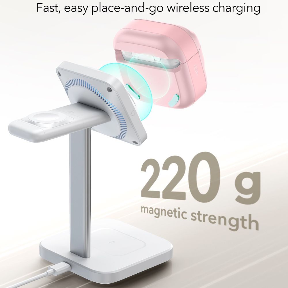 ESR AirPods 4 Θήκη από Σκληρό Πλαστικό με MagSafe - Pulse Halolock - Pink