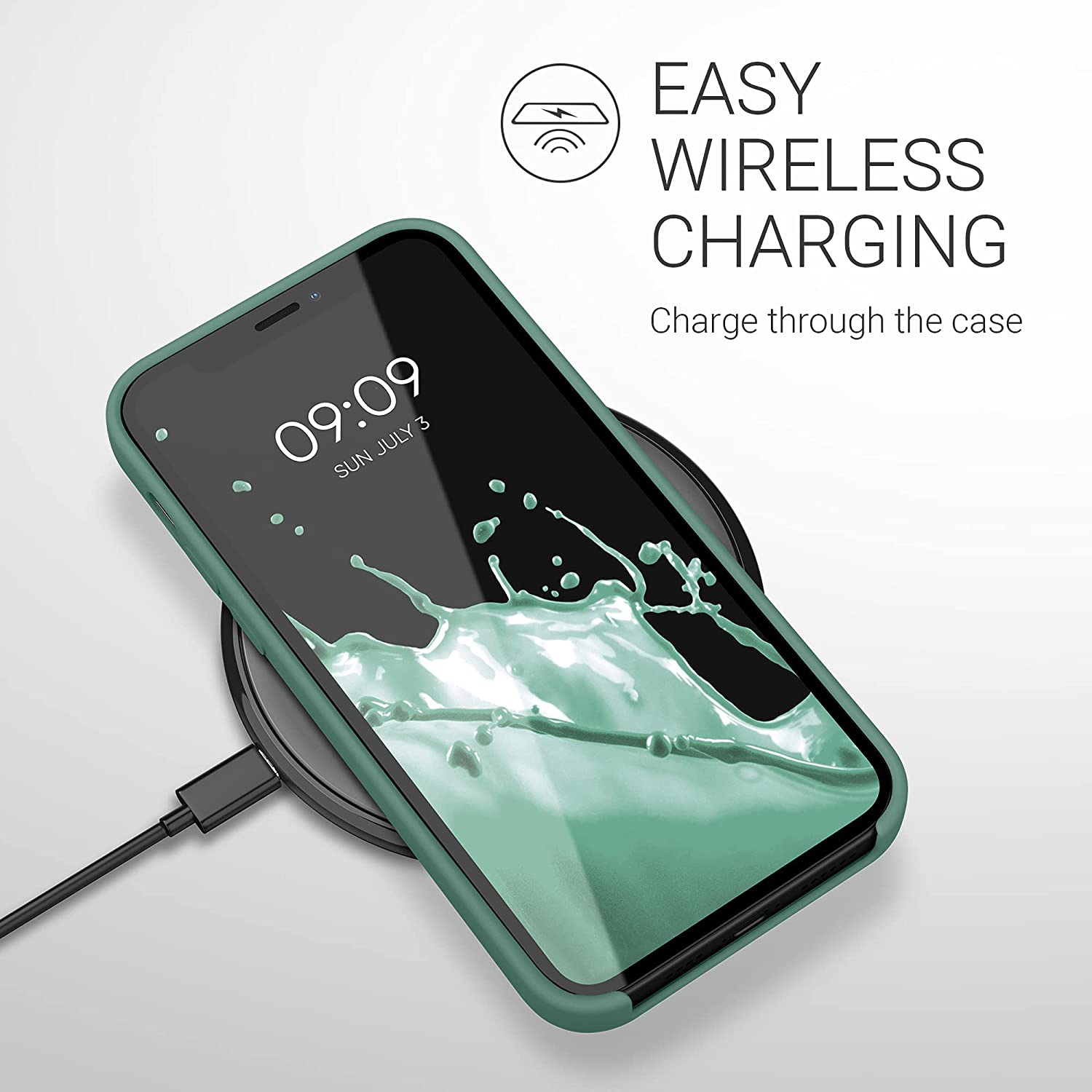 KW iPhone 12 Pro Max Θήκη Σιλικόνης Rubber TPU - Forest Green - 52644.166