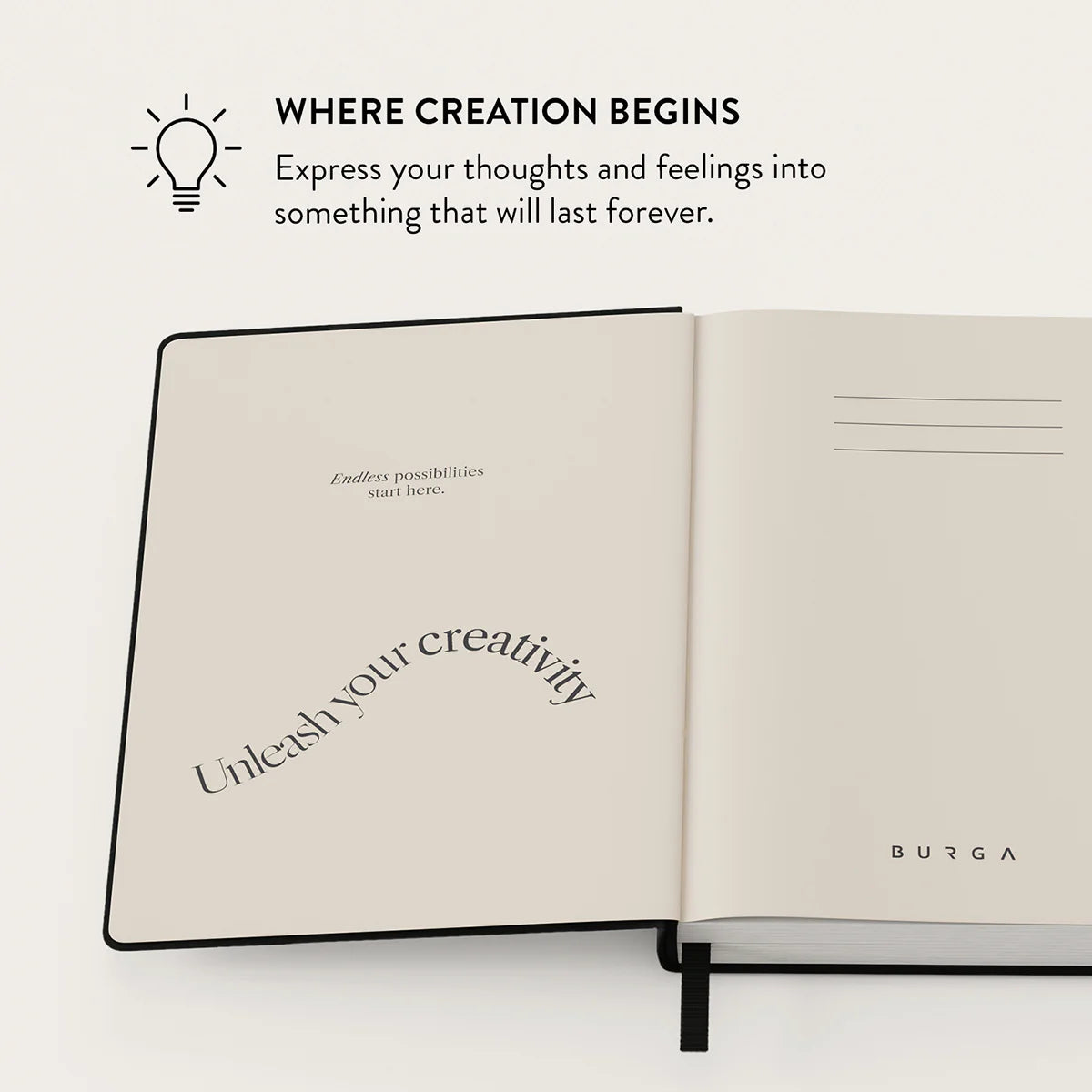 Burga Σημειωματάριο - Lined - Sweetheart