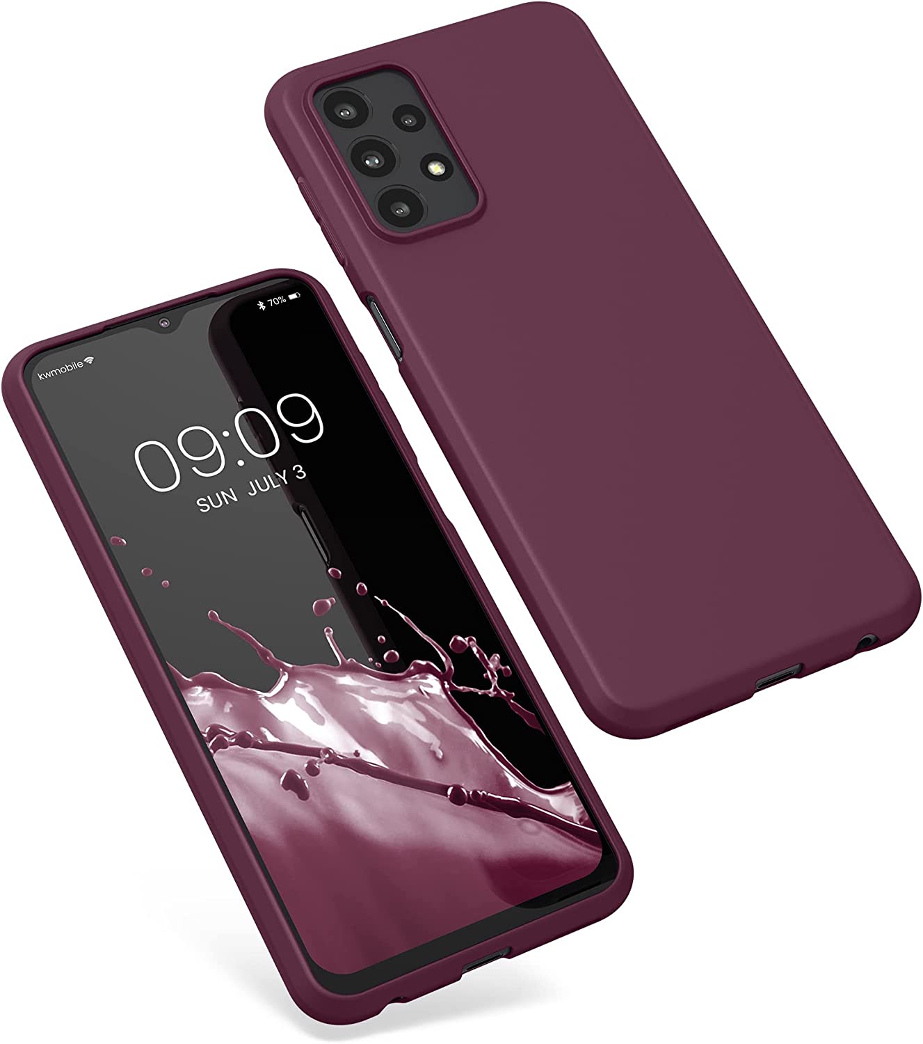 KW Samsung Galaxy A23 5G Θήκη Σιλικόνης TPU - Bordeaux Purple - 57804.187