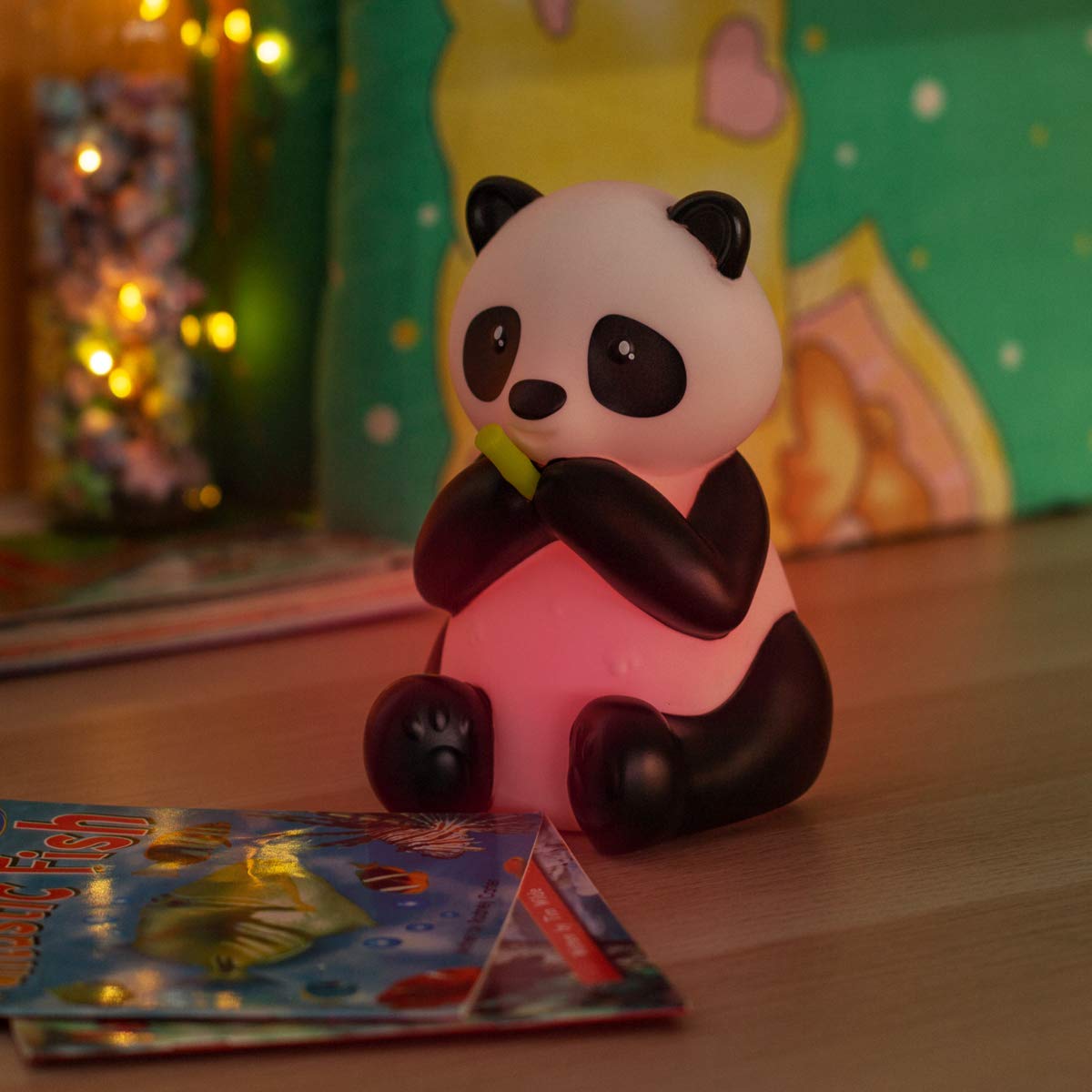 Navaris Night Light for Kids - Φως Νυκτός για Παιδιά - Design Panda - Black / White - 49563.01