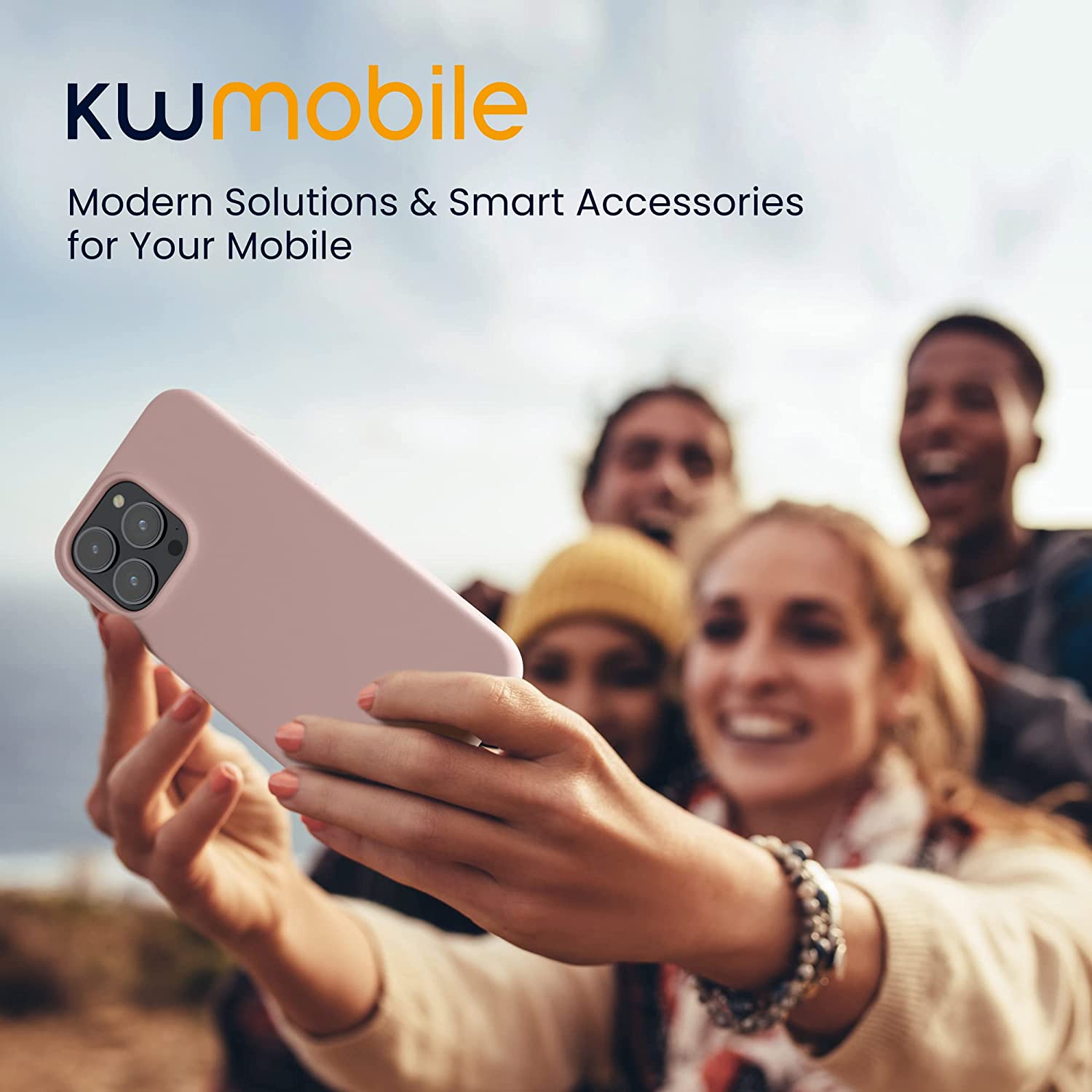 KW iPhone 14 Pro Max Θήκη Σιλικόνης Rubberized TPU - Coconut Swirl - 59074.225