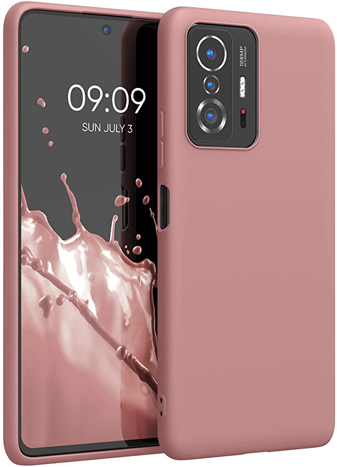 KW Xiaomi 11T / 11T Pro Θήκη Σιλικόνης TPU - Rose Tan - 56245.193