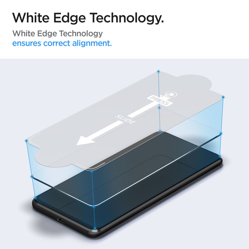 Spigen Samsung Galaxy A34 5G GLAS.tR Slim 0.2mm 2.5D Tempered Glass Αντιχαρακτικό Γυαλί Οθόνης 9H - 2 Τεμάχια - Clear - AGL05967