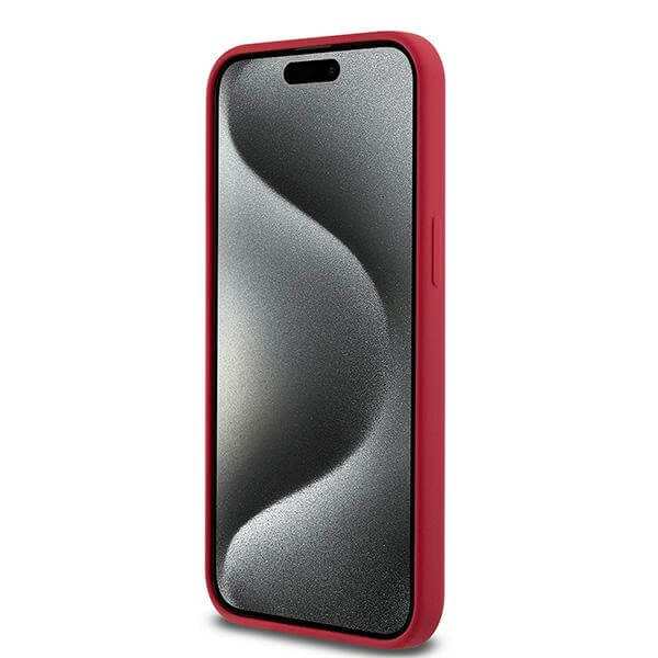 Karl Lagerfeld iPhone 15 Pro Max - Silicone Karl and Choupette - Θήκη Σιλικόνης με MagSafe - Red - KLHMP15XSCMKCRHK