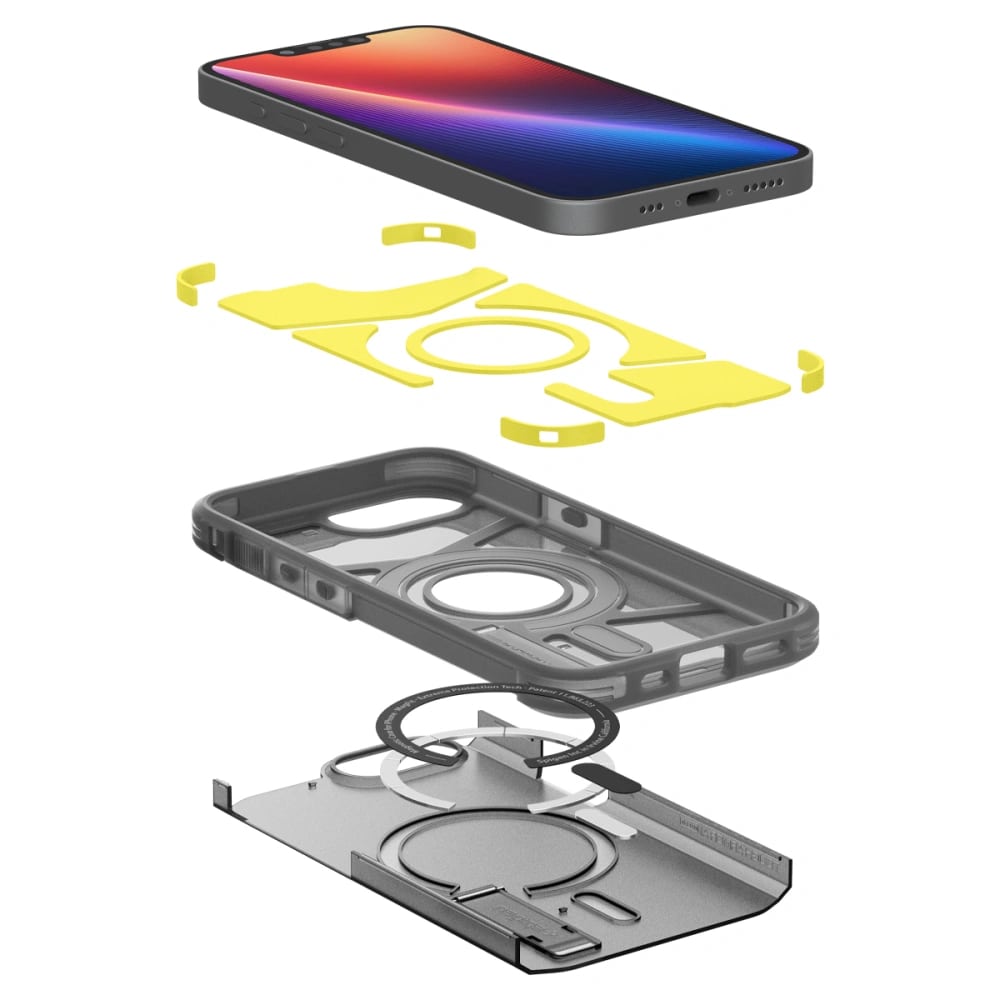 Spigen iPhone 16e Tough Armor AI Mag Σκληρή Θήκη με MagSafe - Frost Black