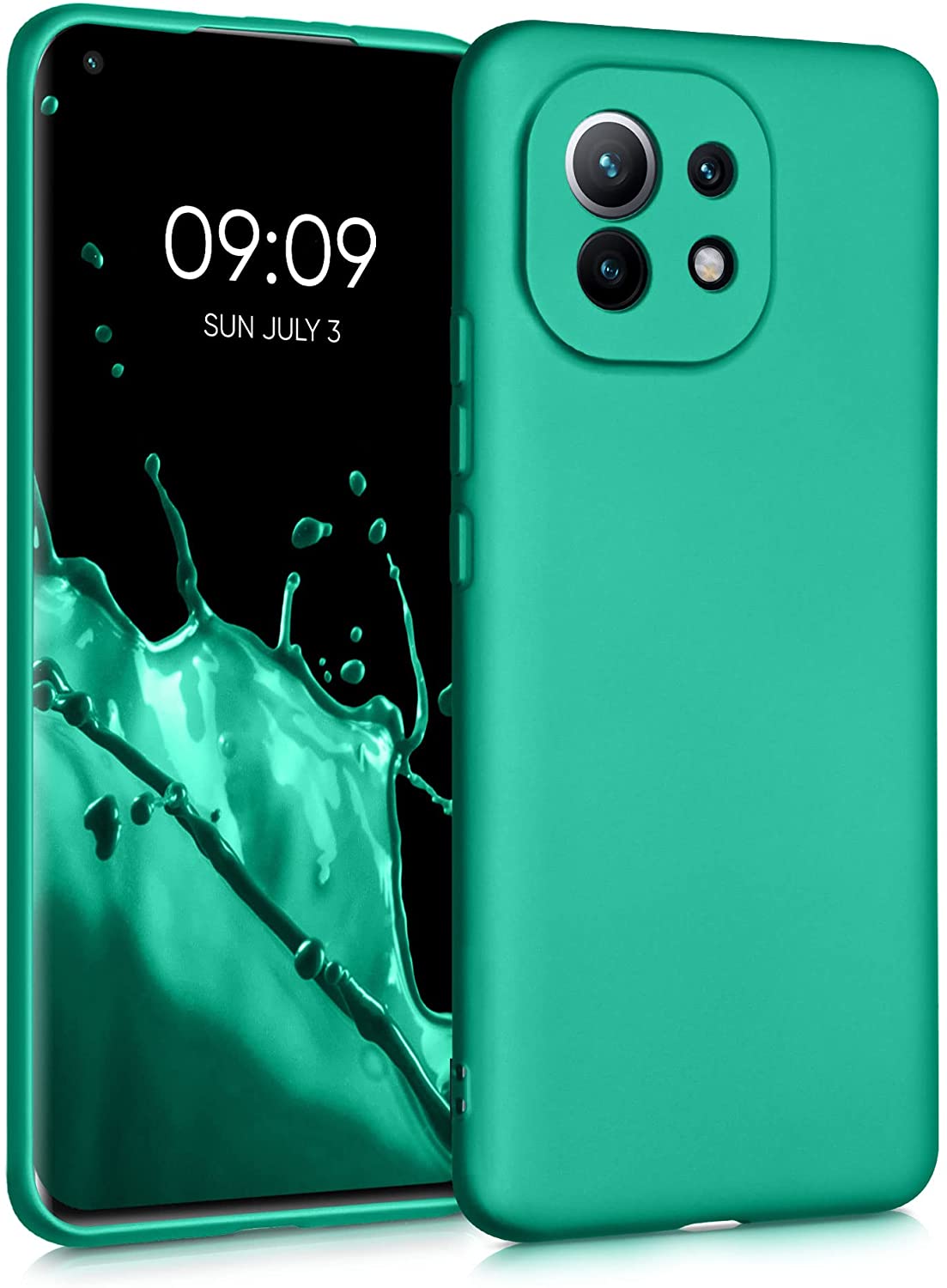 KW Xiaomi Mi 11 Θήκη Σιλικόνης TPU - Metallic Turquoise - 54189.128