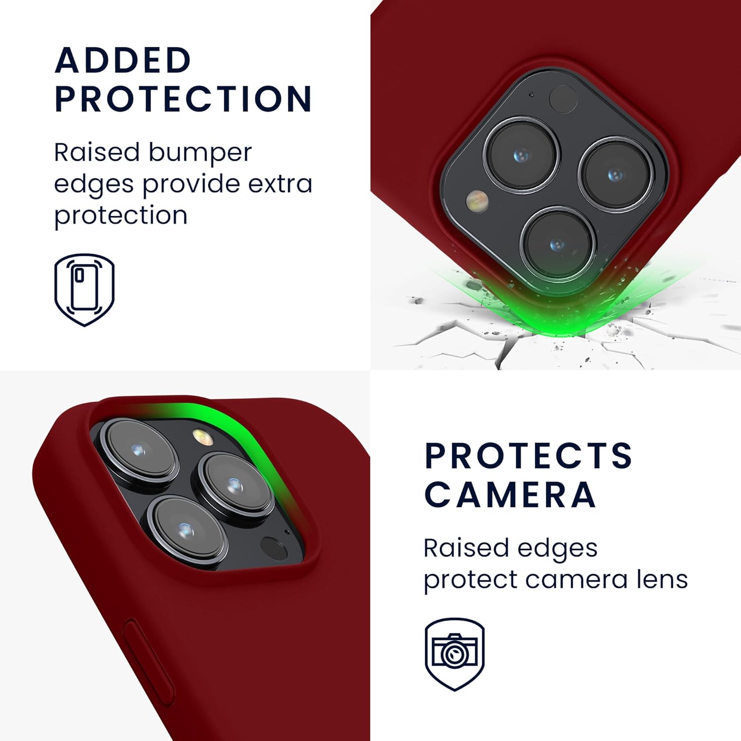 KW iPhone 16 Pro Max Θήκη Σιλικόνης Rubberized TPU - Rhubarb Red