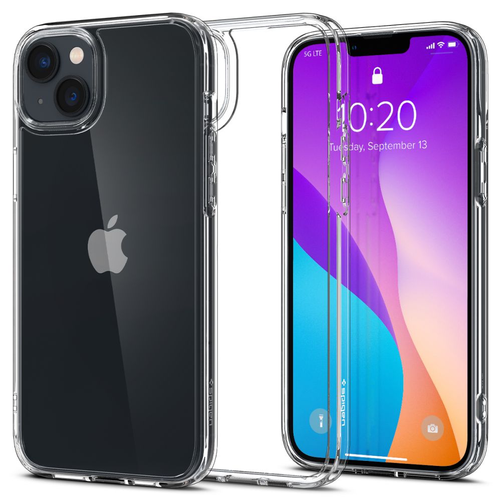 Spigen iPhone 14 Plus / iPhone 15 Plus Ultra Hybrid Σκληρή Θήκη με Πλαίσιο Σιλικόνης - Crystal Clear