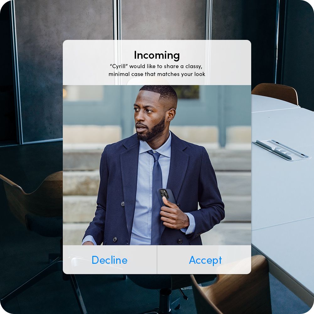 Spigen Cyrill iPhone 15 Pro Kajuk Mag Θήκη με Επένδυση Συνθετικού Δέρματος και MagSafe - Navy Blue