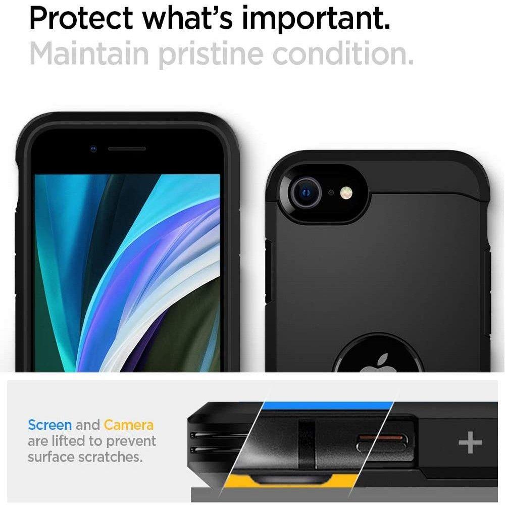 Spigen iPhone SE 2022 / SE 2020 Tough Armor Σκληρή Θήκη - Black