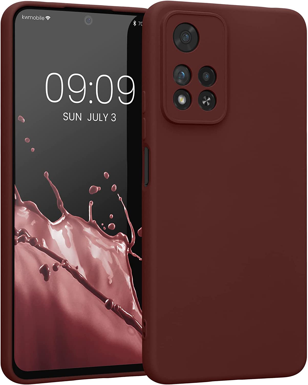 KW Xiaomi Redmi Note 11 Pro+ 5G Θήκη Σιλικόνης Rubberized TPU - Bordeaux Violet - 58097.187