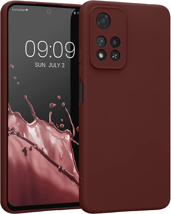 KW Xiaomi Redmi Note 11 Pro+ 5G Θήκη Σιλικόνης Rubberized TPU - Bordeaux Violet - 58097.187