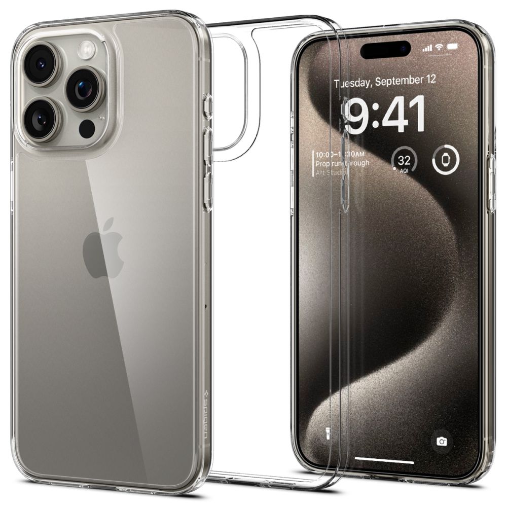 Spigen iPhone 15 Pro Max AirSkin Hybrid Σκληρή Θήκη - Crystal Clear