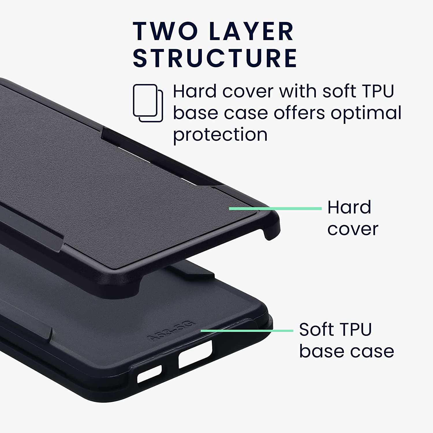 KW Samsung Galaxy A53 5G Shockproof Hybrid Σκληρή Θήκη με Πλαίσιο Σιλικόνης TPU - Dark Blue - 59373.17