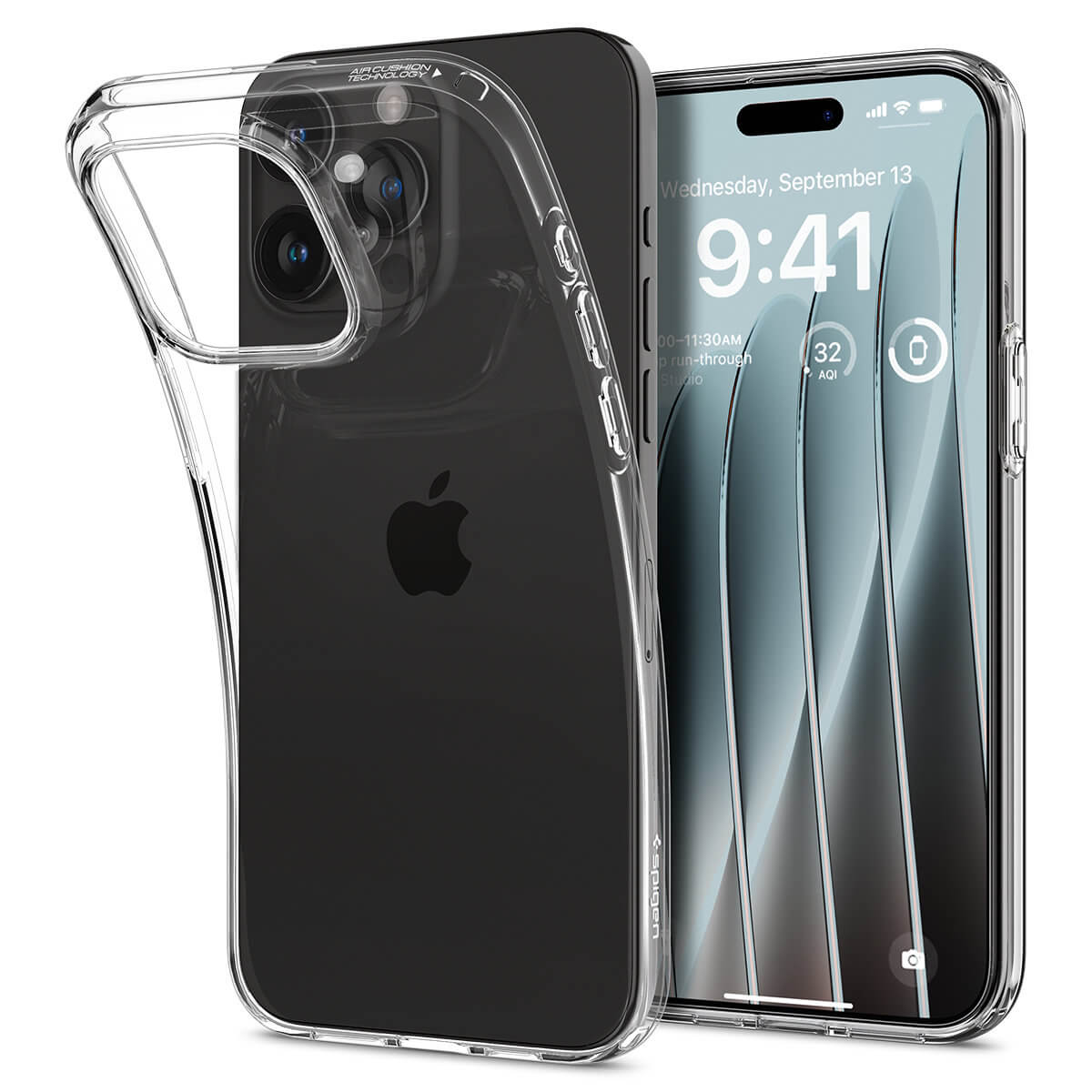 Spigen iPhone 15 Pro Max Crystal Flex Θήκη Σιλικόνης - Crystal Clear