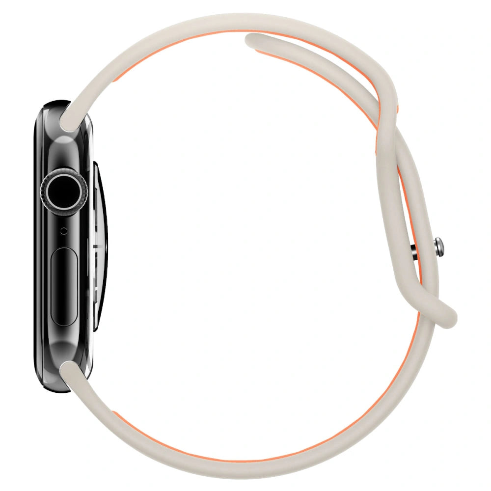 Spigen Λουράκι Apple Watch 8/9/10/11 - SE (1/2/3) - 40/41/42mm Nano Pop Σιλικόνης - Orange / Beige