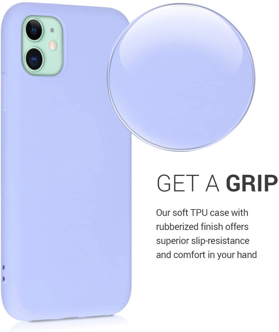 KW iPhone 11 Θήκη Σιλικόνης Rubberized TPU - Light Lavender - 50791.139