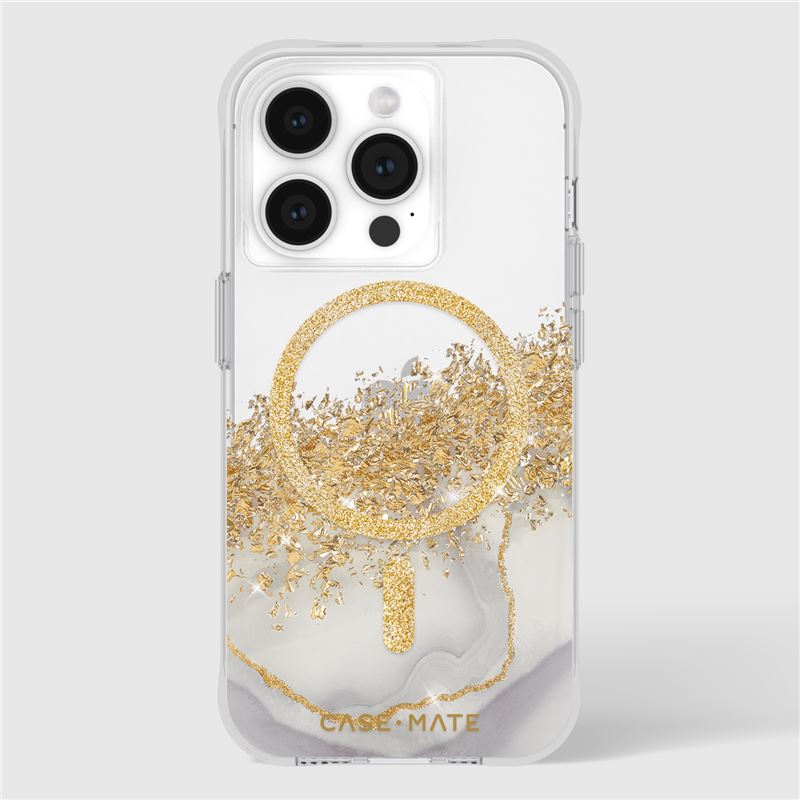 Case-Mate iPhone 15 Pro Karat Marble MagSafe Σκληρή Θήκη με MagSafe - Karat Marble