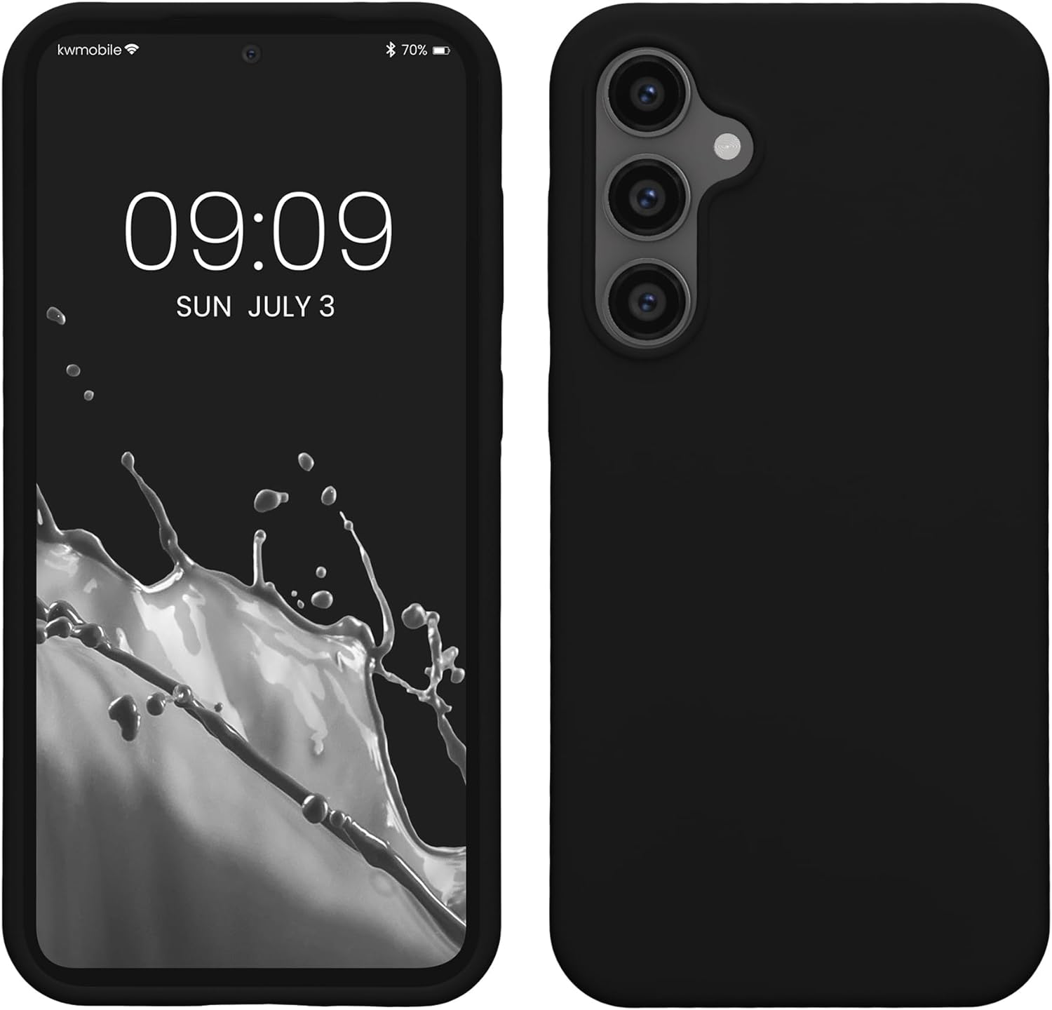 KW Samsung Galaxy S23 FE Θήκη Σιλικόνης Rubberized TPU - Black