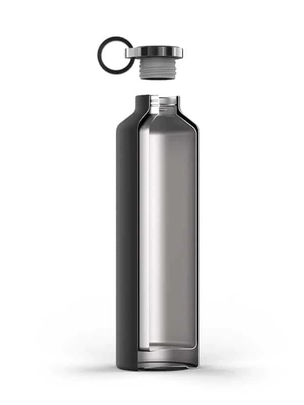 Equa Thermo Bottle Μπουκάλι Θερμός από Ανοξείδωτο Ατσάλι - 680ml - Dark Grey