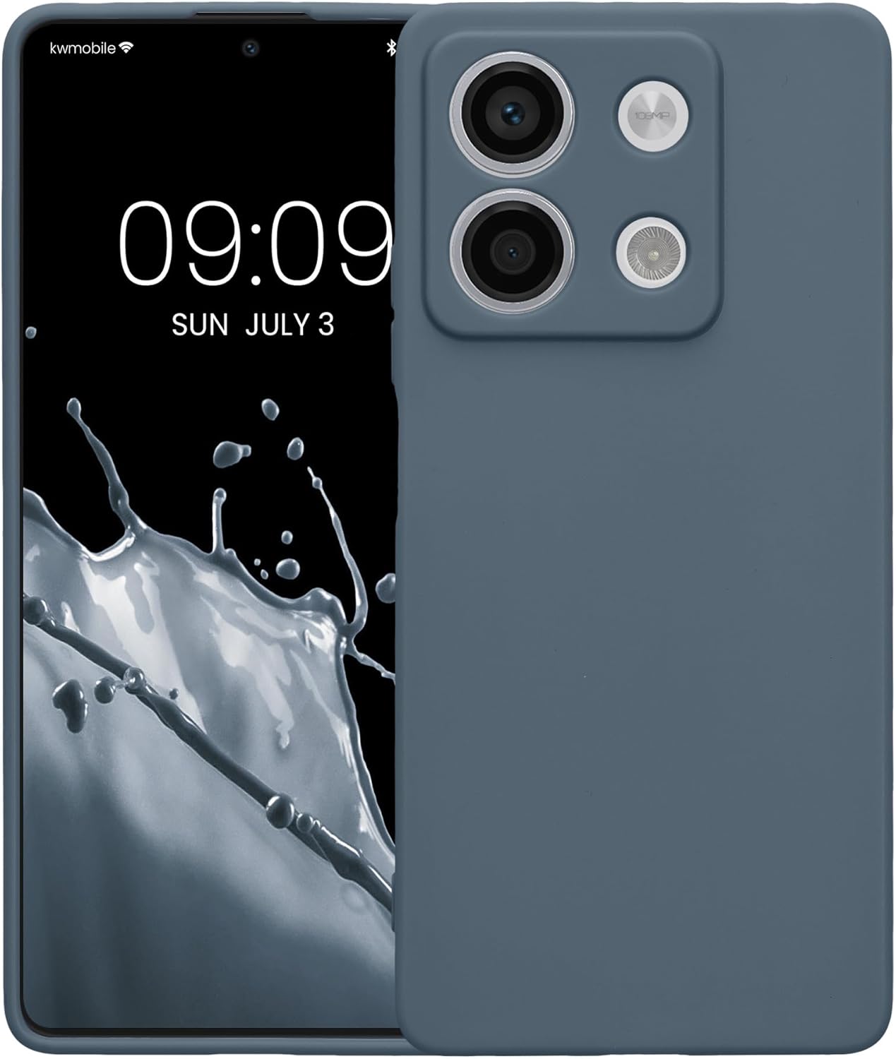 KW Xiaomi Redmi Note 13 5G Θήκη Σιλικόνης TPU - Dark Slate